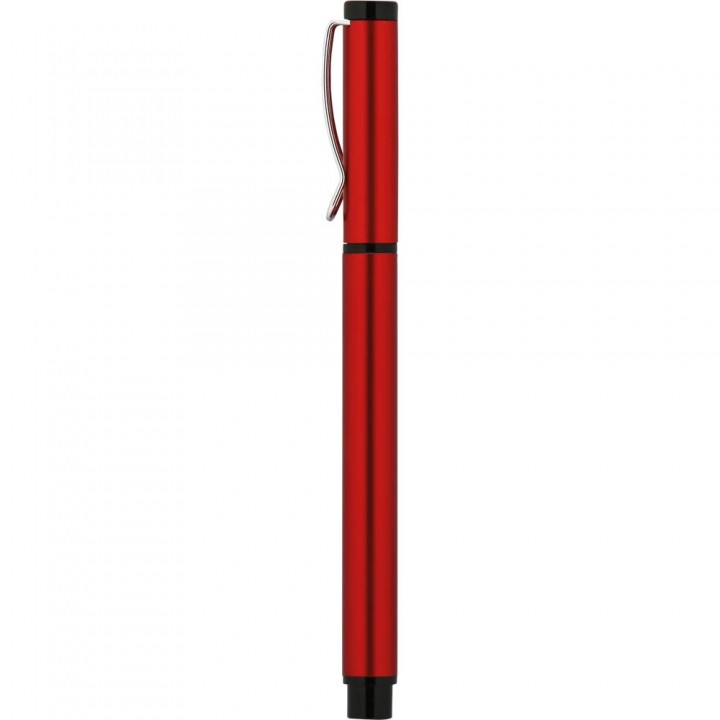 Kırmızı Jel Refill Lazer Baskılı Promosyon Roller Kalem
